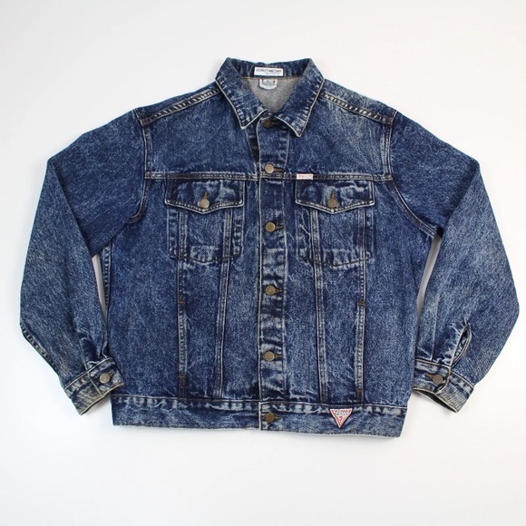 💕SOLD💕 Vintage 90s Guess Jean Jacket - Picture 2 of 7